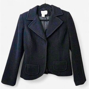 Chadwick's Women's Wool-Blend Blazer –‎ Black, Size 4